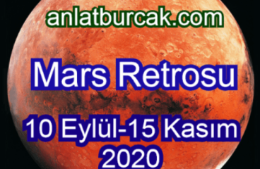 Mars Retrosu 10 Eylül-15 Kasım 2020