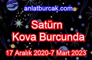 Satürn Kova Burcunda 17 Aralık 2020-7 Mart 2023