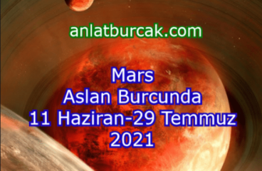 Mars Aslan Burcunda 11 Haziran-29 Temmuz 2021