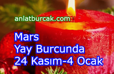 Mars Yay Burcunda 24 Kasım-4 Ocak 2023