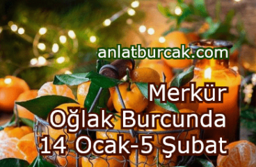 Merkür Oğlak Burcunda 14 Ocak-5 Şubat 2024