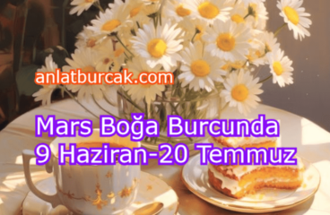 Mars Boğa Burcunda 9 Haziran-20 Temmuz 2024