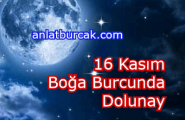 16 Kasım 2024 Boğa Burcunda Dolunay