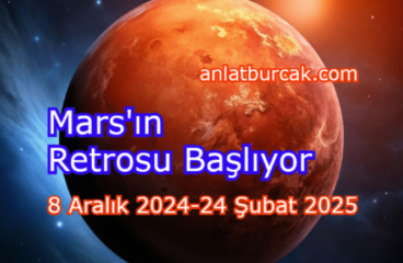 Mars’ın Retrosu Başlıyor 8 Aralık 2024-24 Şubat 2025
