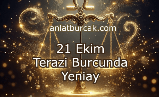 21 Ekim 2025 Terazi Burcunda Yeniay
