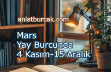 Mars Yay Burcunda 4 Kasım-15 Aralık 2025