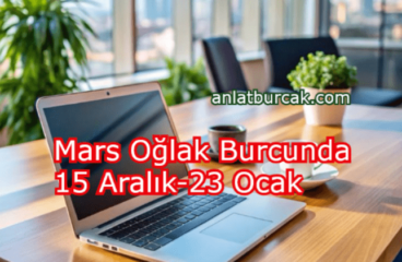 Mars Oğlak Burcunda 15 Aralık-23 Ocak 2025