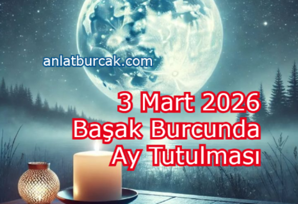 3 Mart 2026 Başak Burcunda Ay Tutulması