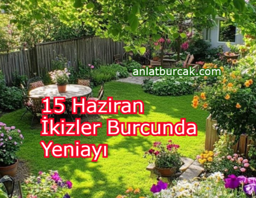 15 Haziran 2026 İkizler Burcunda Yeniay