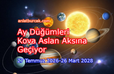 Ay Düğümleri Kova Aslan Aksına Geçiyor 27 Temmuz 2026