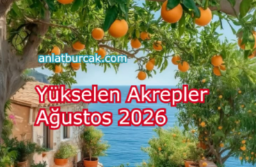 Yükselen Akrepler Ağustos 2026