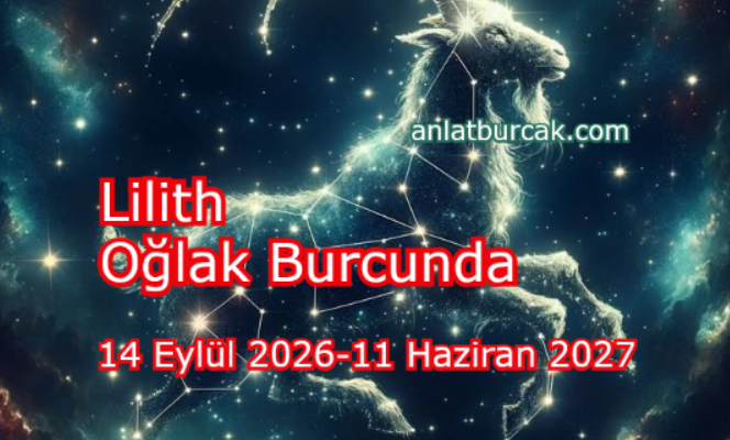 Lilith Oğlak Burcunda 14 Eylül 2026-11 Haziran 2027
